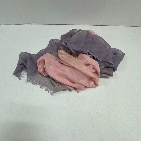 Jim Thompson Purple/Pink Scarf Shawl 82" x 35" - NEW in Bag. - Picture 8 of 14